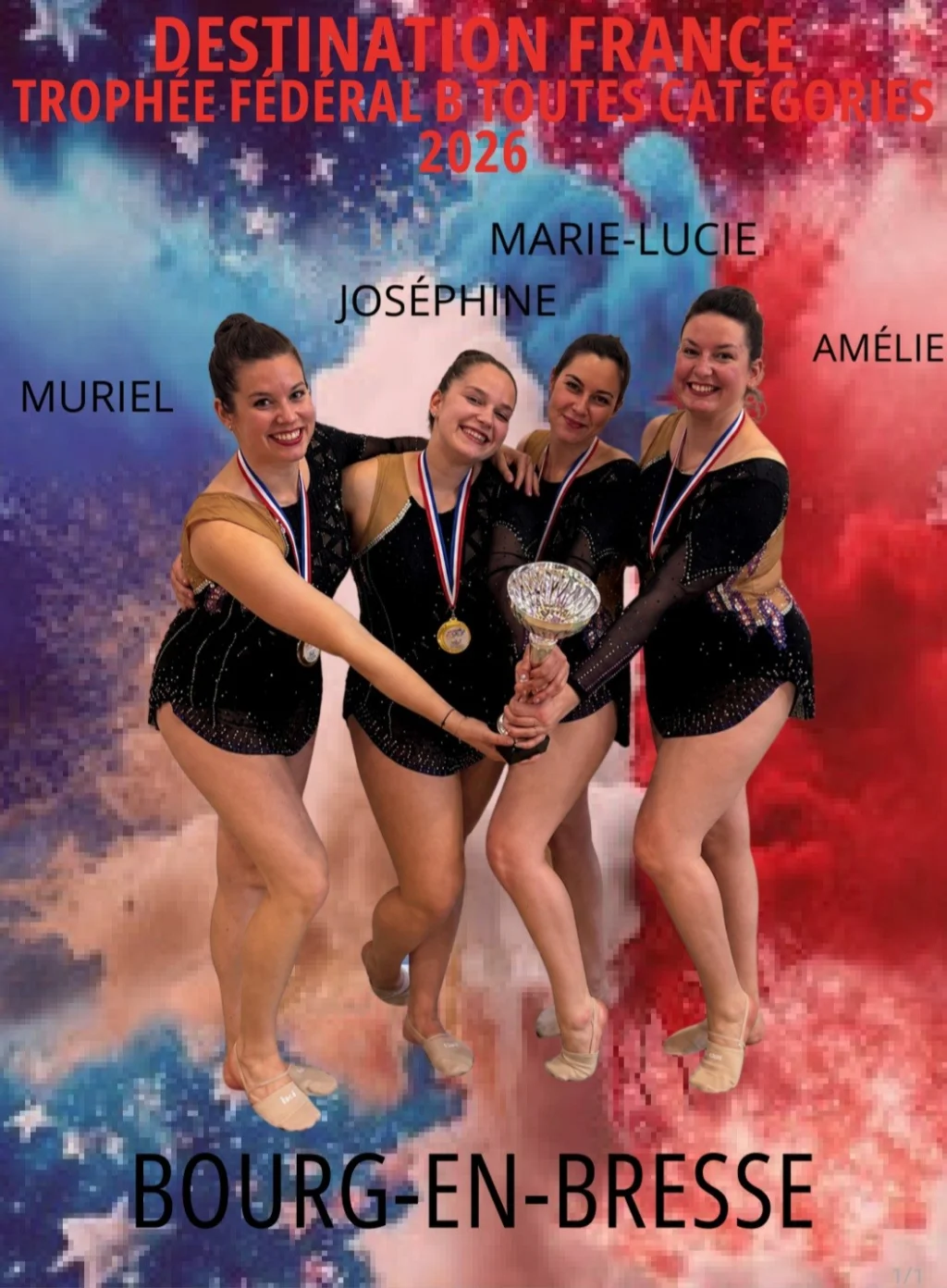 Qualifiés Championnat de France GR à Bourg en Bresse