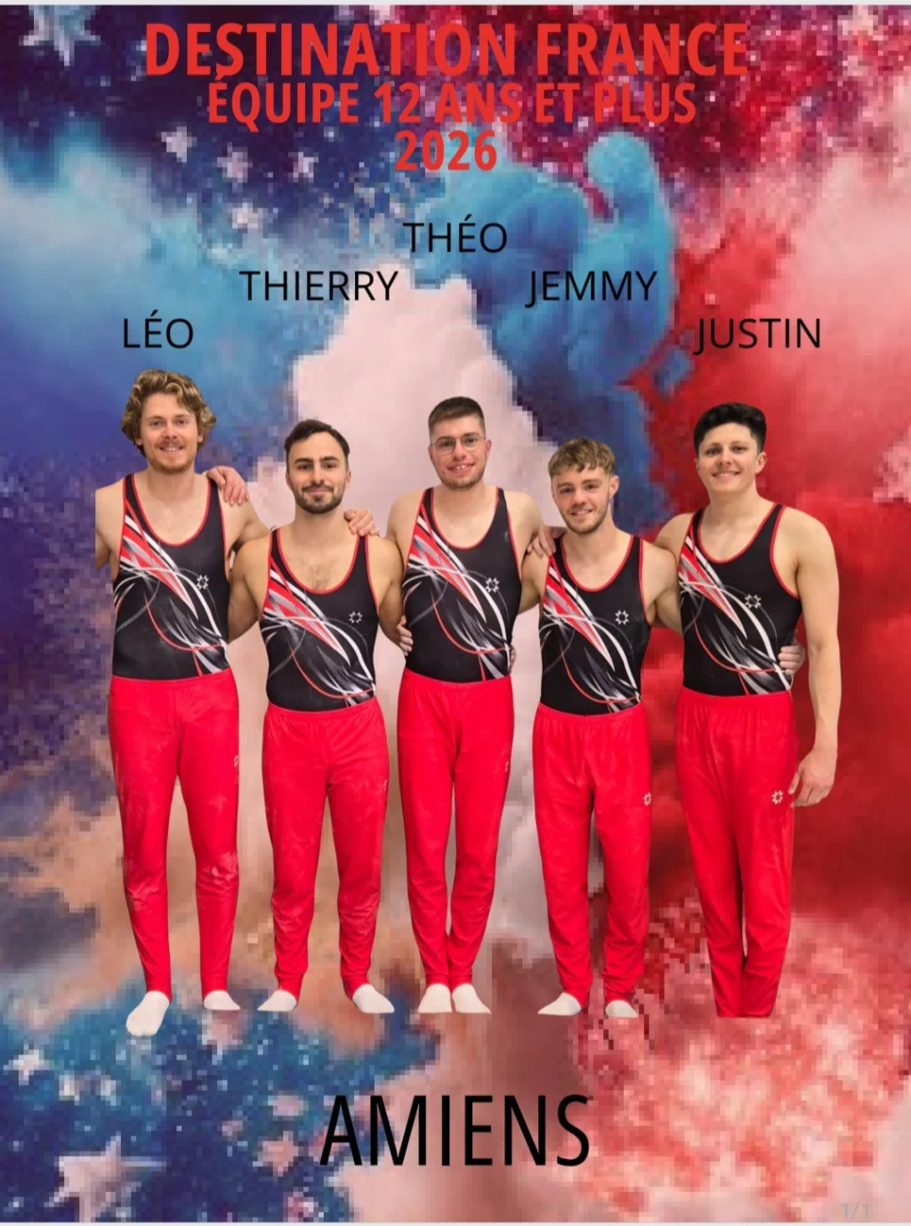 Qualifiés Championnat de France National GAM à Amiens 