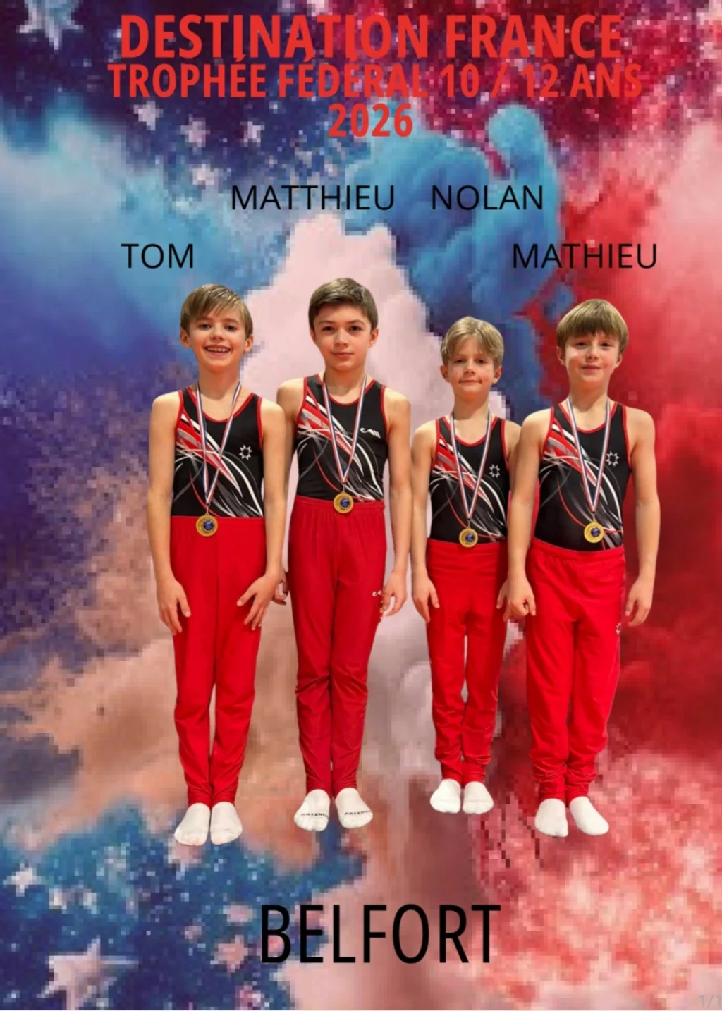 Qualifiés Championnat de France à Belfort