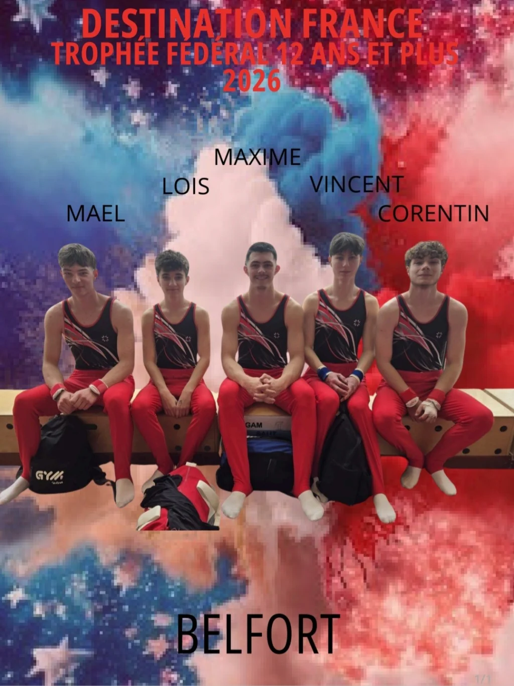 Qualifiés Championnat de France à Belfort 