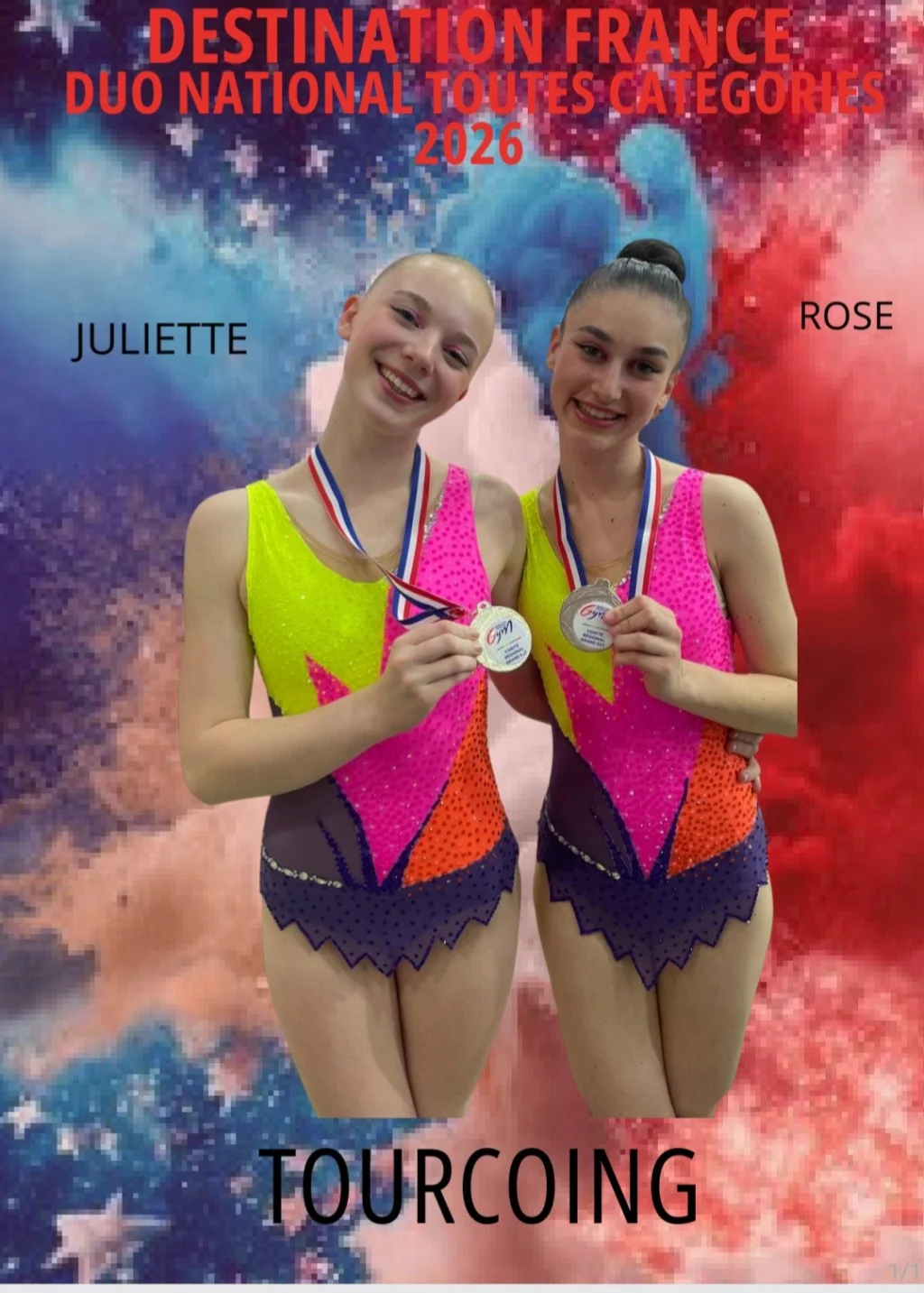 Qualifiés Championnat de France GR à Tourcoing 