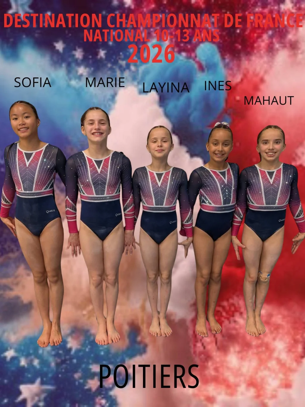 Qualifiés Championnat de France National à Poitiers 