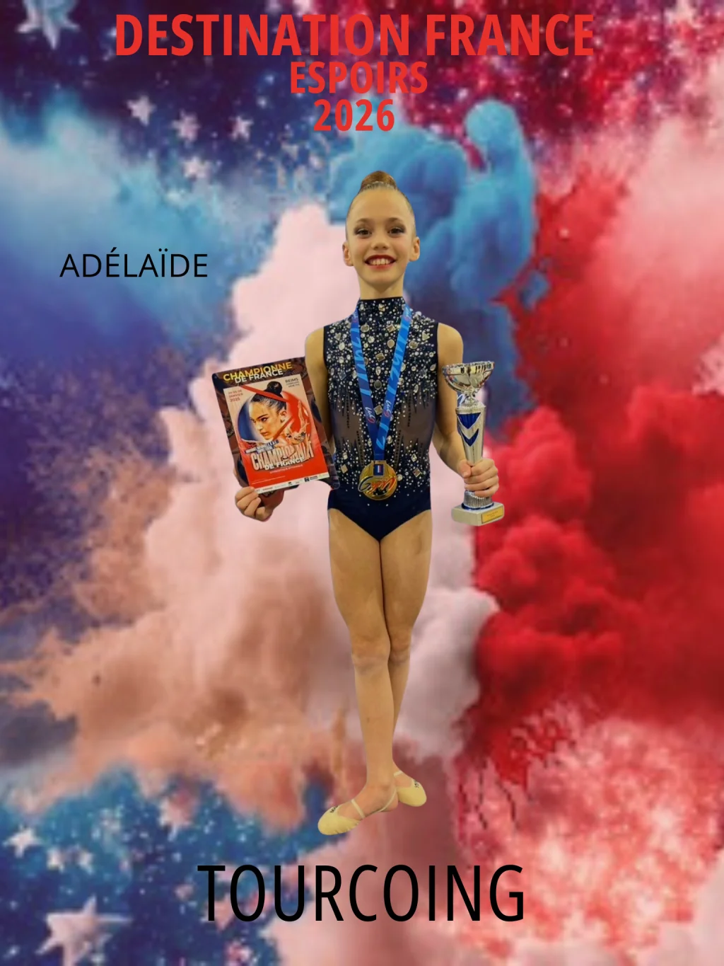 Adélaïde qualifiée Championnat de France ELITE GR à Tourcoing